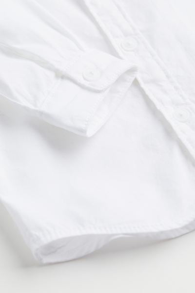 Camisa blanca formal bebe niño H&M coello azul