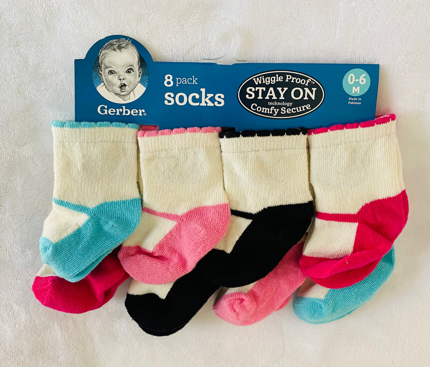 Set 8 Calcetines bebe niña Gerber