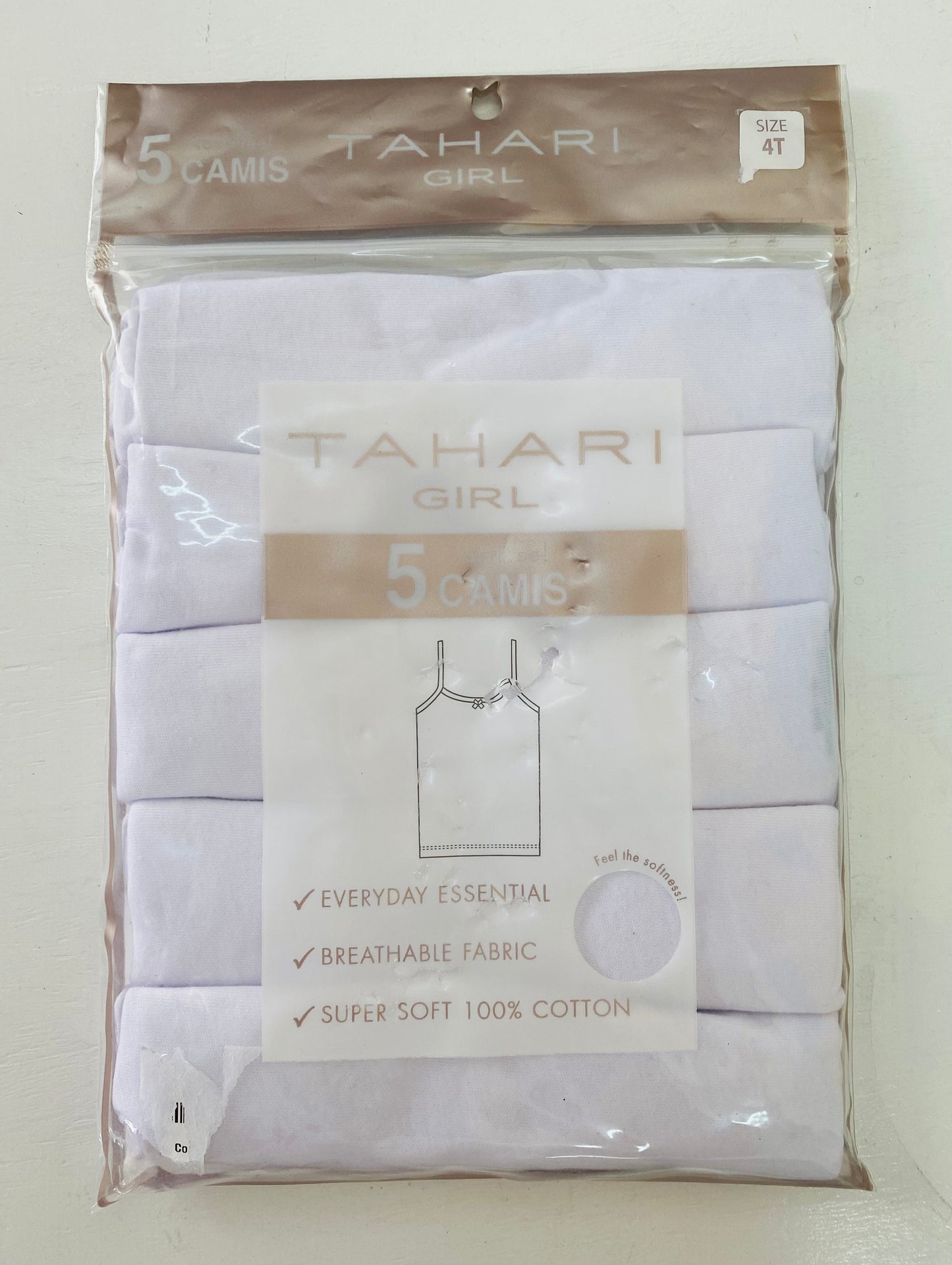 Set 5 Camisas Tahari blancas centro de niña