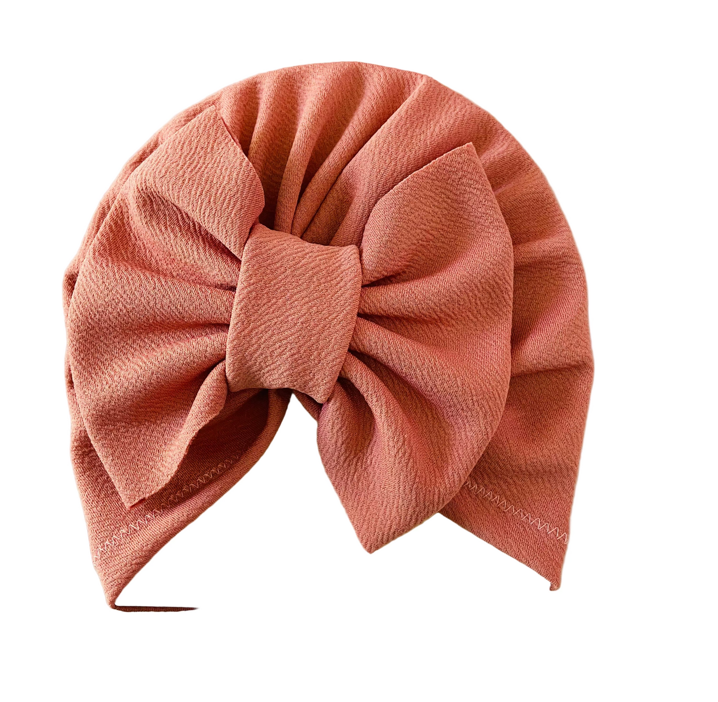 Gorro turbante rosa viejo niña