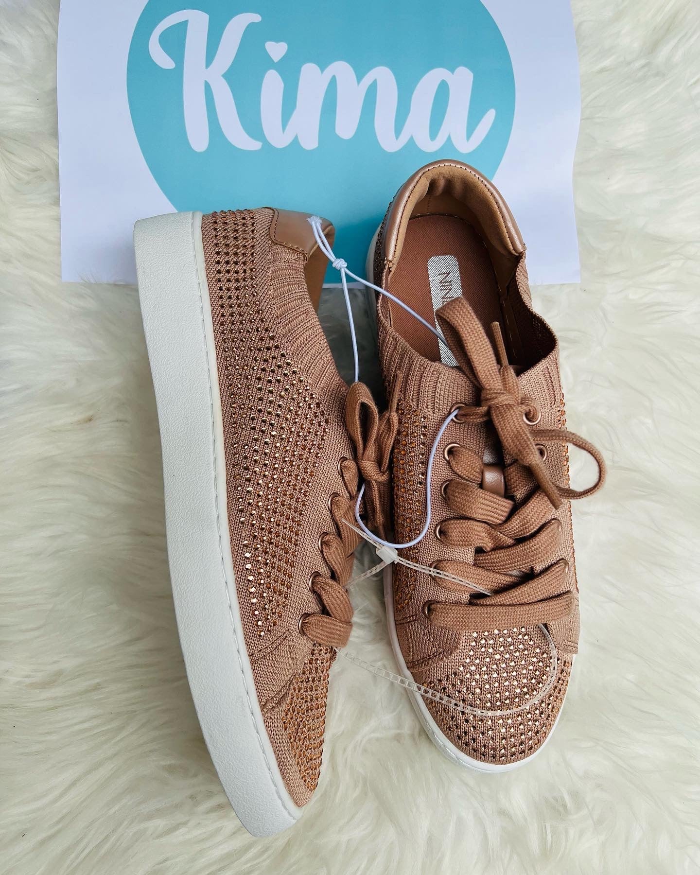 Tenis dorados cafe adulto mujer niña grande zapatos dama