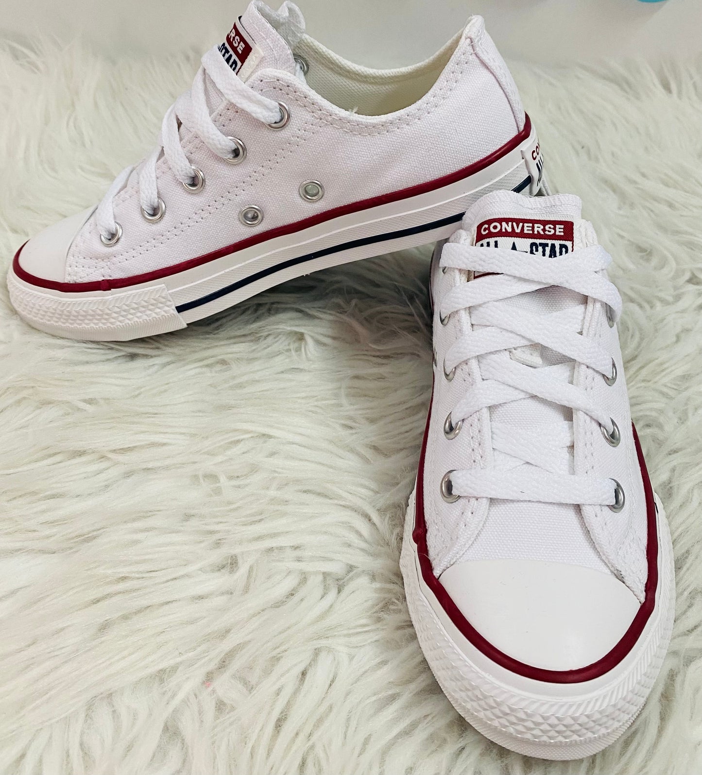 Tenis blancos Converse all star auténticos 100% Plantilla baja