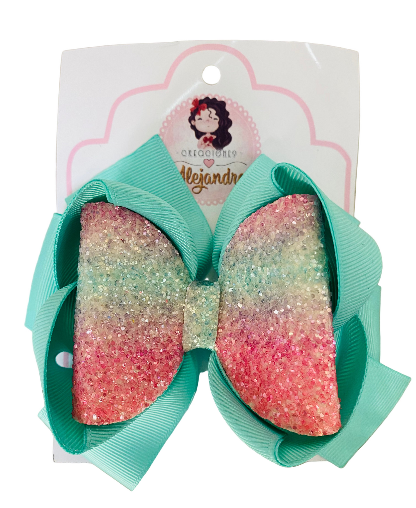 Chongo verde claro handmade promo 4x1000