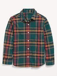 Camisa verde cuadros formal Old Navy niño 5-16 13951472
