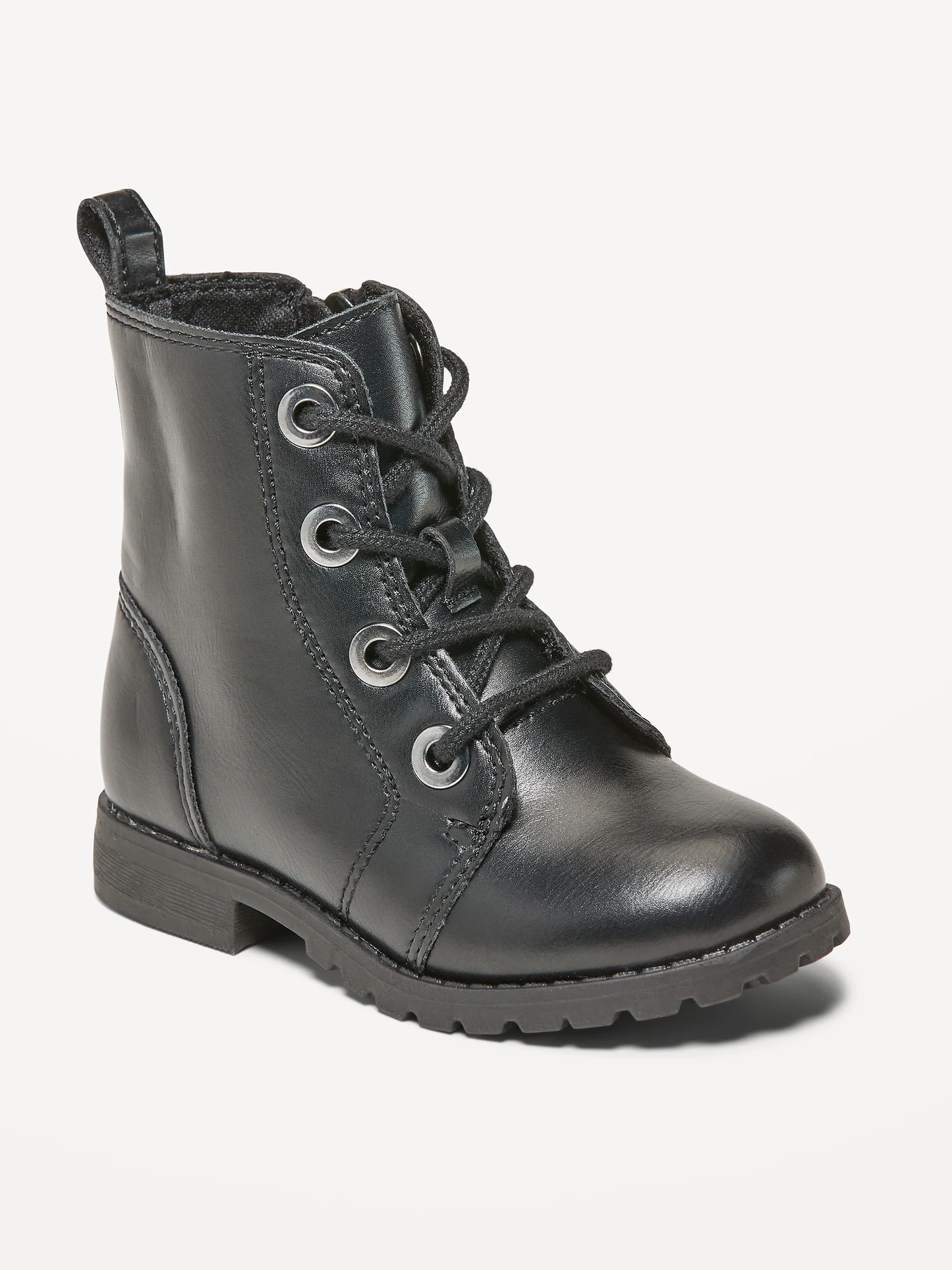 Botines burritos niña Old Navy botas combat cordon negras