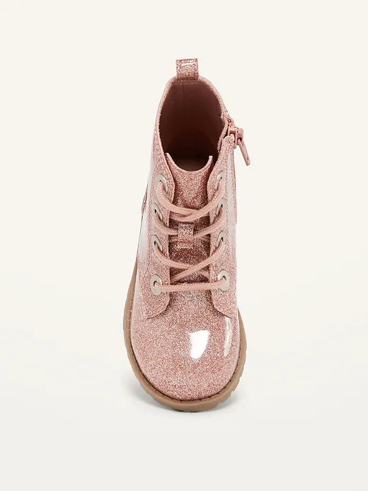 Botines burritos niña Old Navy botas glitter rosado