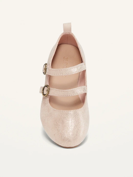 Zapatillas gold rose flats Old navy niña
