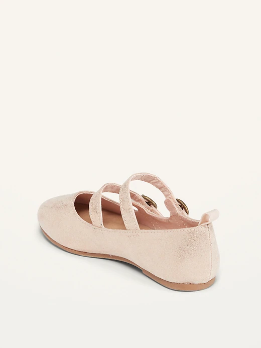 Zapatillas gold rose flats Old navy niña
