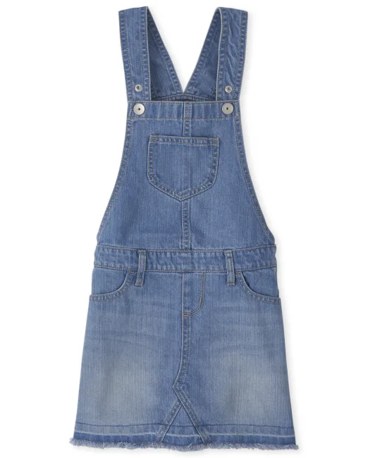 Vestido overall jeans niña 5-12 skirtall