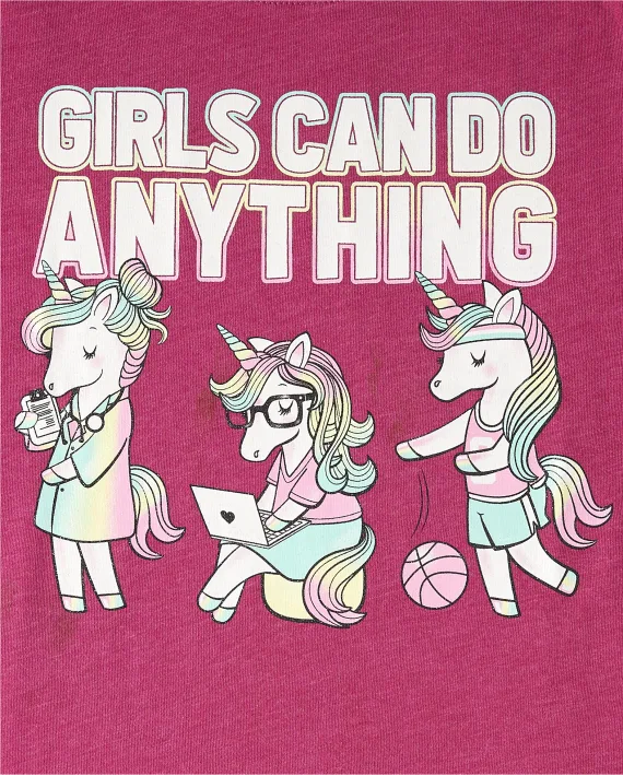 Camisa morada unicornio Children's Place niña 4-14