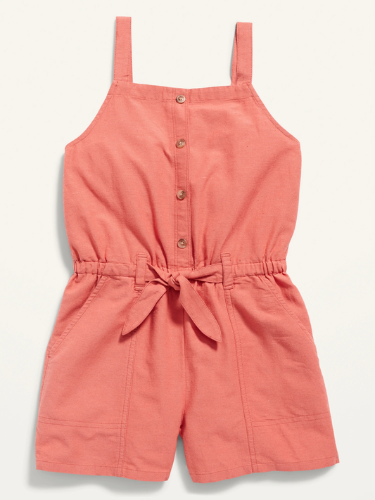 Romper anaranjado Old navy niña 4-12 promo 2x1000