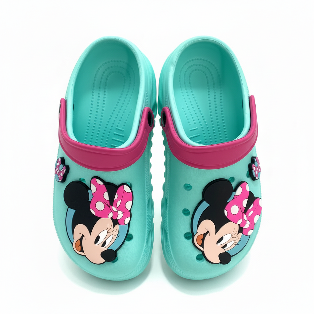 Sandalias crocs verde acqua niña Minnie D8-MI-85CR-1 390345