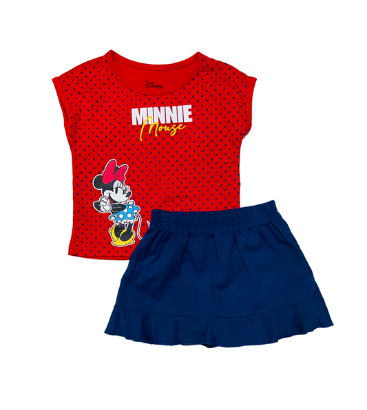 Set conjunto 2 piezas camisa roja falda short azul St Jack’s 2000142101