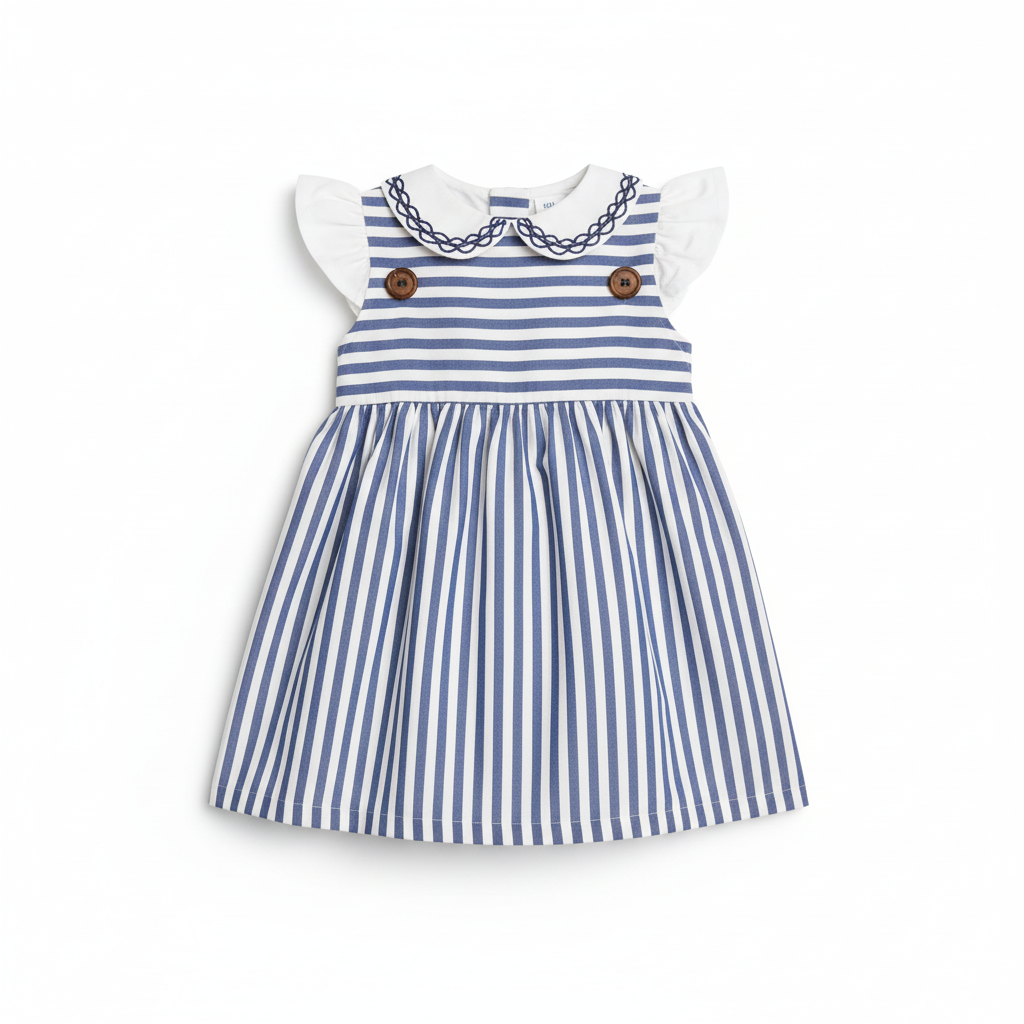 Vestido azul oscuro bebe niña polo HPC82233 690590