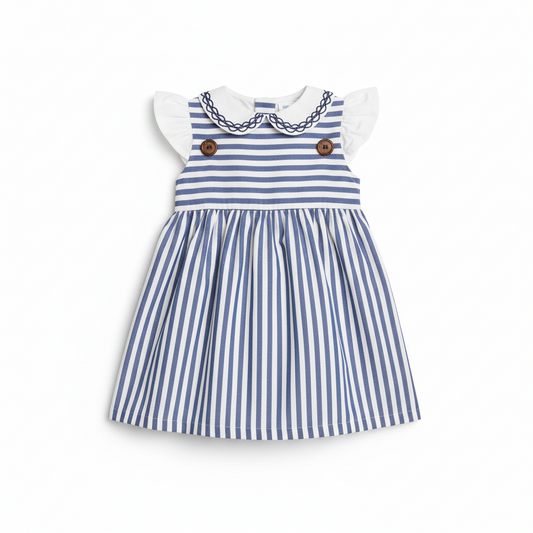 Vestido azul oscuro bebe niña polo HPC82233 690590