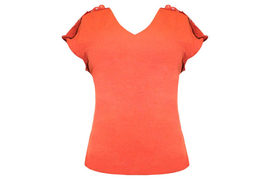 Camisa formal mujer dama terracota IN1-1665  390290