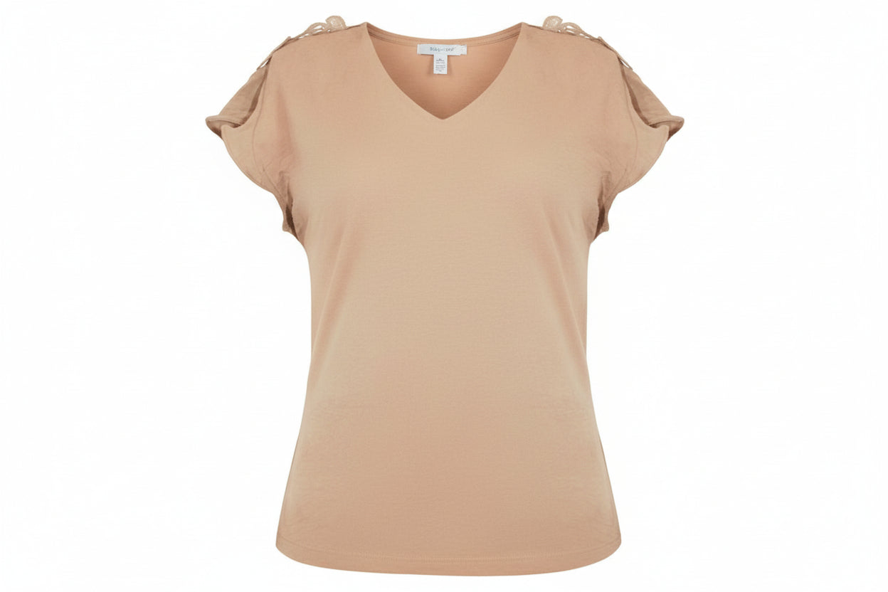 Camisa formal mujer dama nude IN1-1665 390290 promo 4x1000