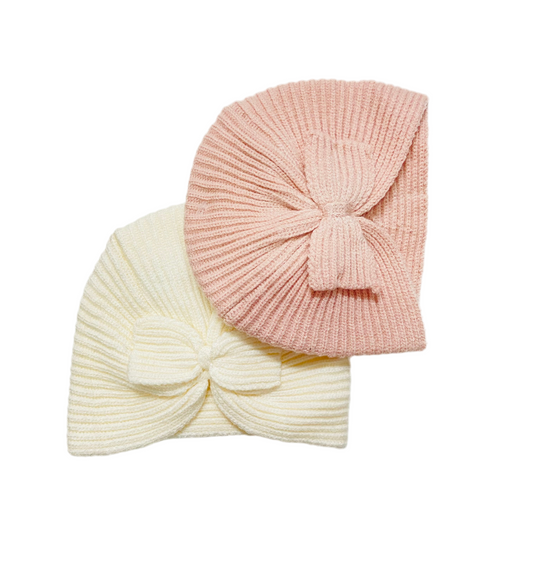 Set 2 gorros rosado bebe niña Primark