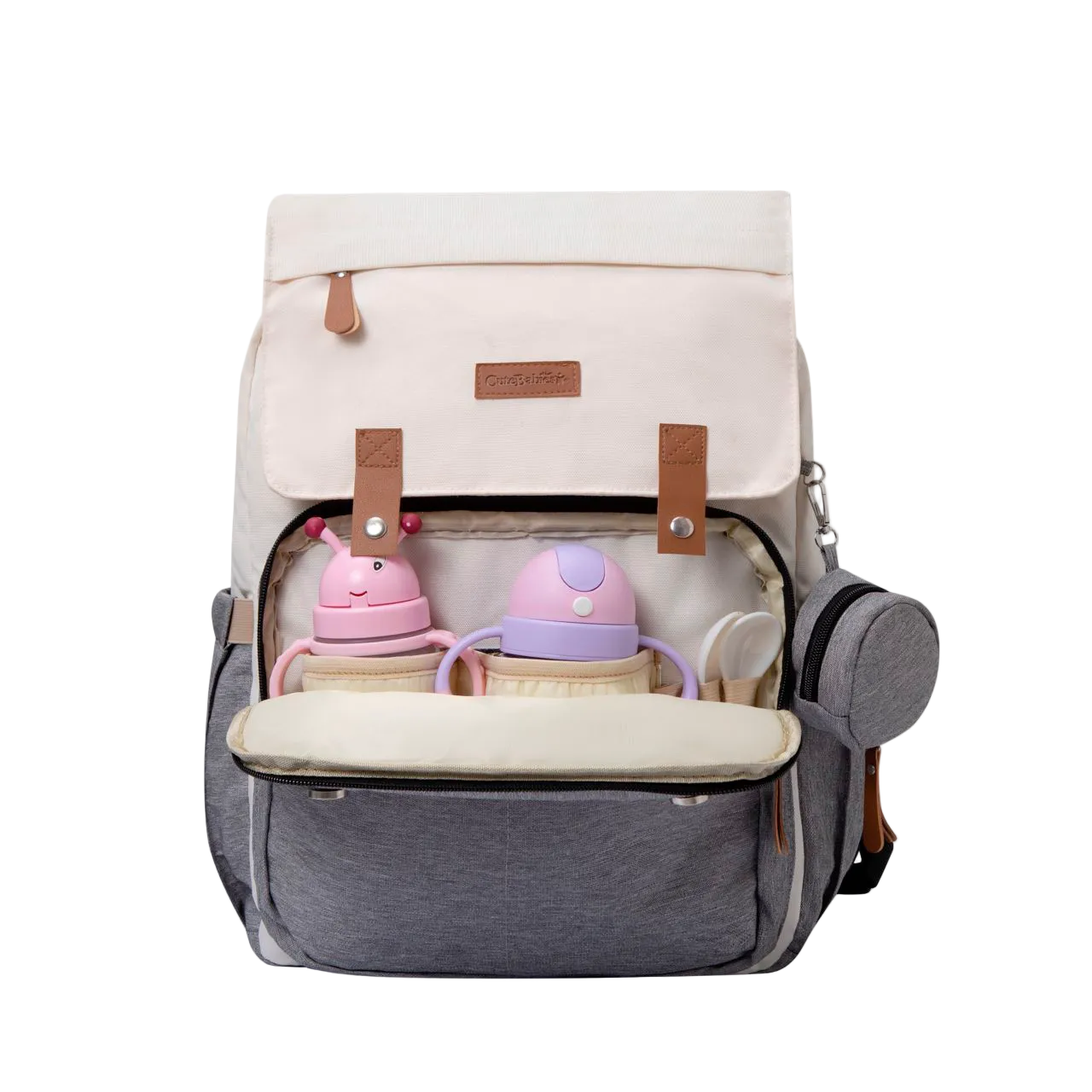Pañalera gris JOY Cutebabies bebe niña noño