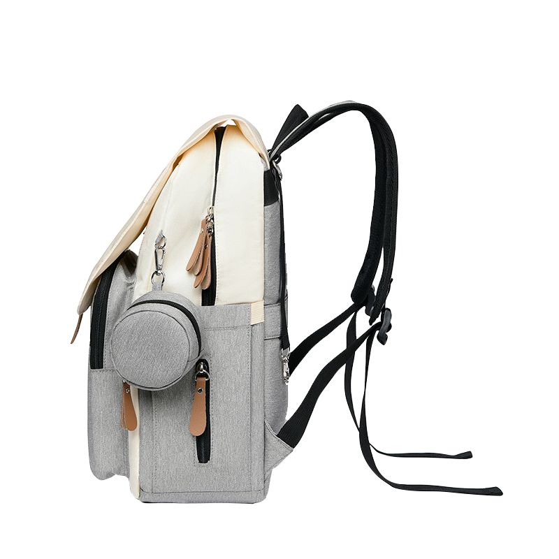 Pañalera blanca crema JOY Cutebabies