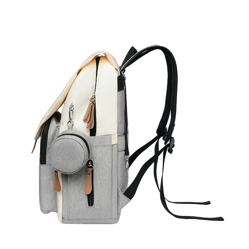 Pañalera blanca crema JOY Cutebabies