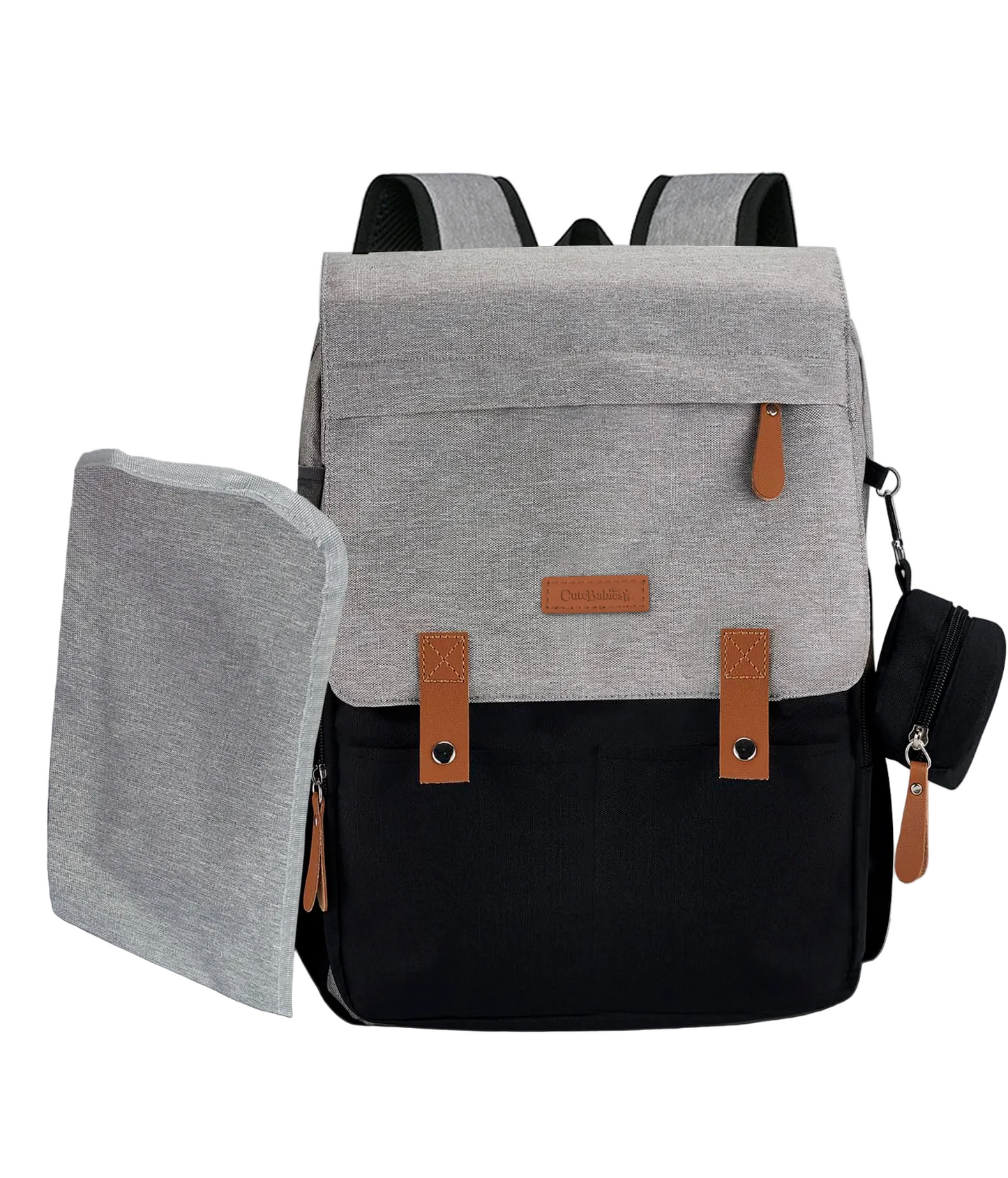 Pañalera gris JOY Cutebabies bebe niña noño