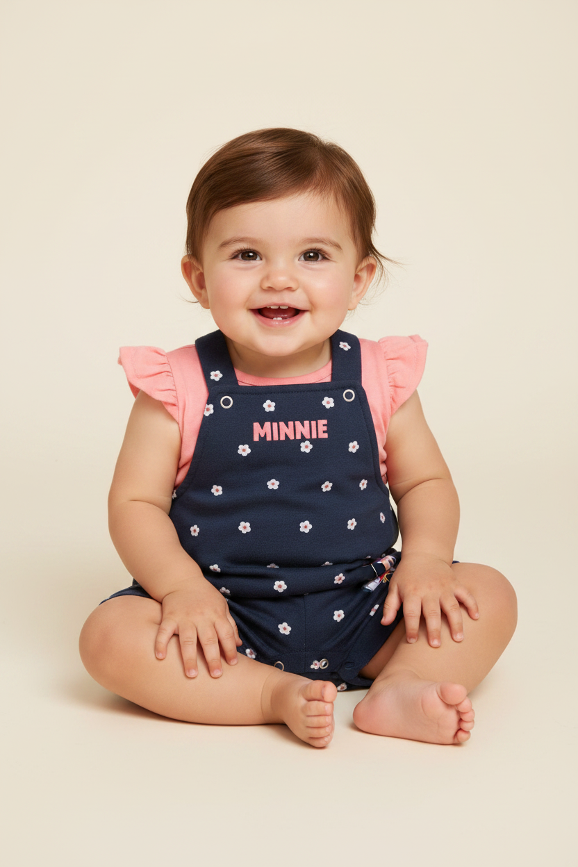 Overall Disney Minnie St Jacks Azul Rosa bebe Niña 0200024701 promo 2x1000