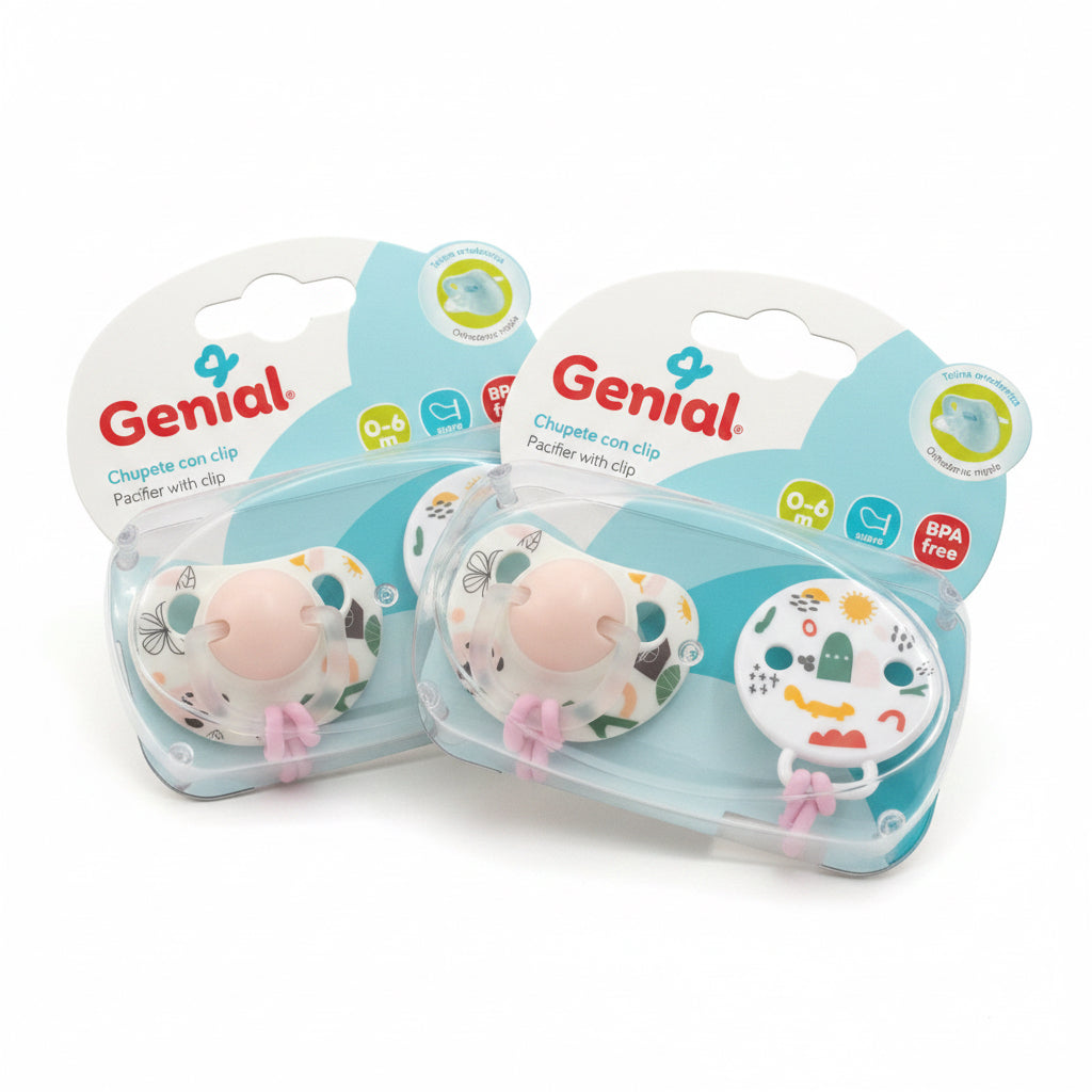 Set Chupete y porta chupete Genial bebe niña niño