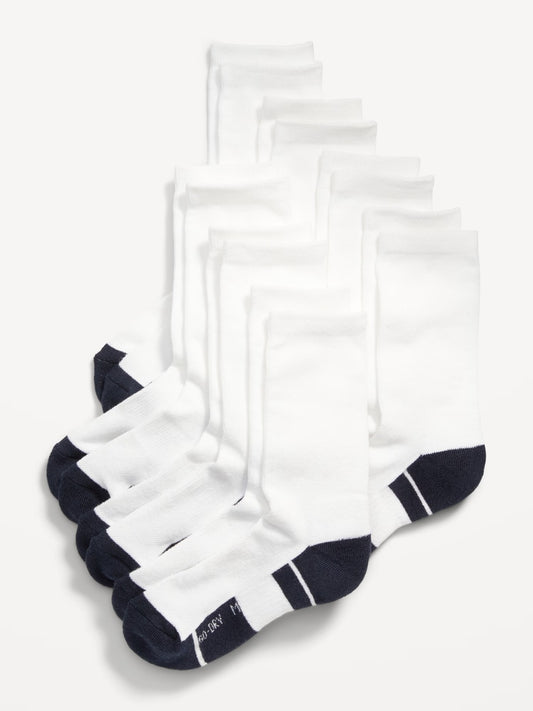 Calcetines blancos altos set 7 Old Navy niña niño unisex 540908
