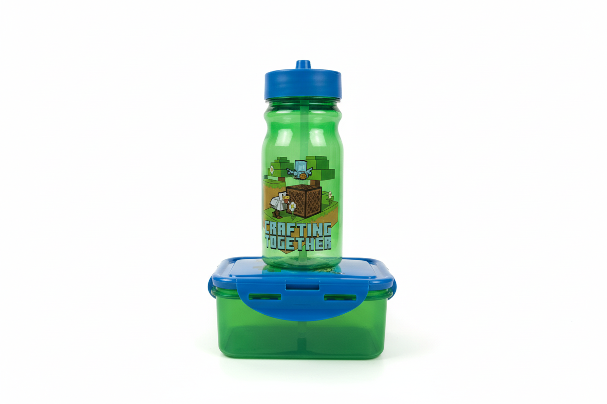 Termo y contenedor de comida minecraft FH-MT-SET03 390240