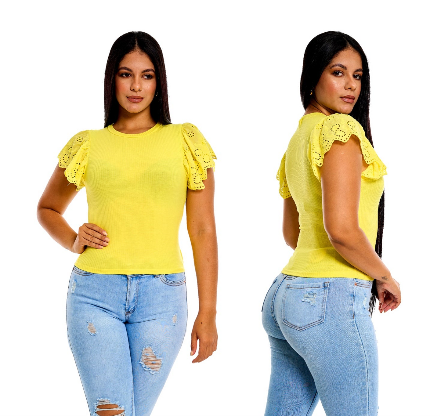 Camisa Blusa Dama Chic mi amarillo CTD1170-5 390345