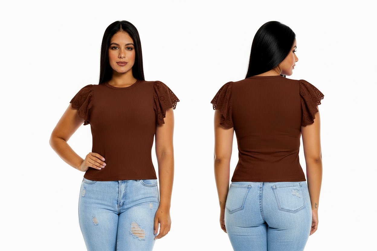 Camisa Blusa Dama Chic mi rosado fucsia CTD1170-5 390345