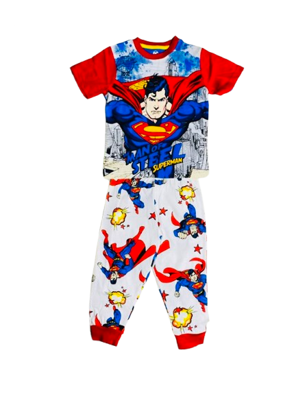 Set 2 piezas pijama superman niño