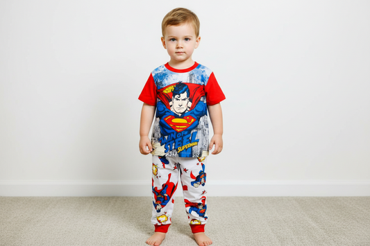 Set 2 piezas pijama superman niño C3-SM-235N 490445