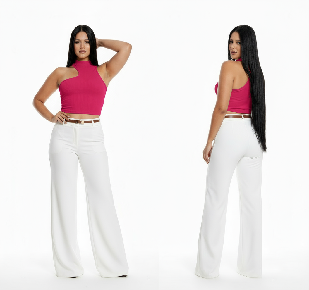 Camisa dama blusa fucsia CTD1170-8 290190