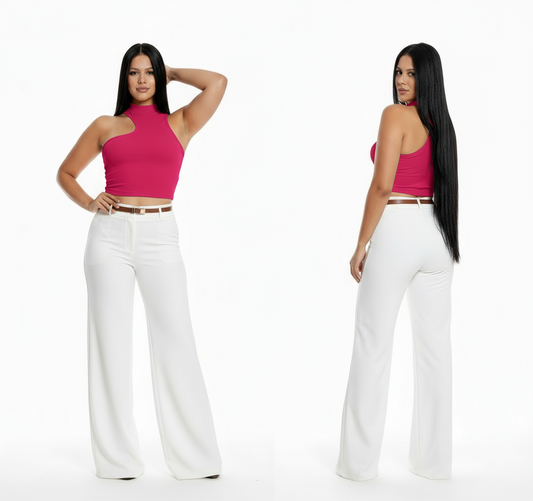 Camisa dama blusa fucsia CTD1170-8 290190