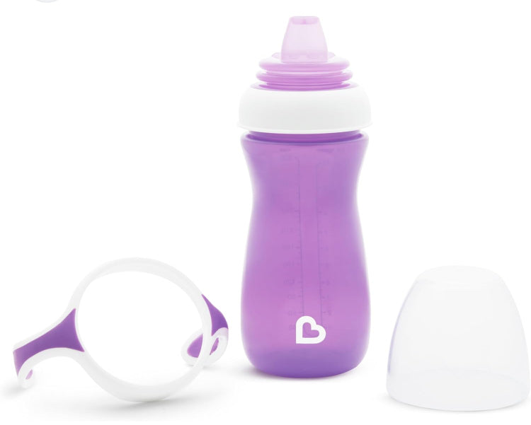 Vaso antiderrame morado munchkin bebe