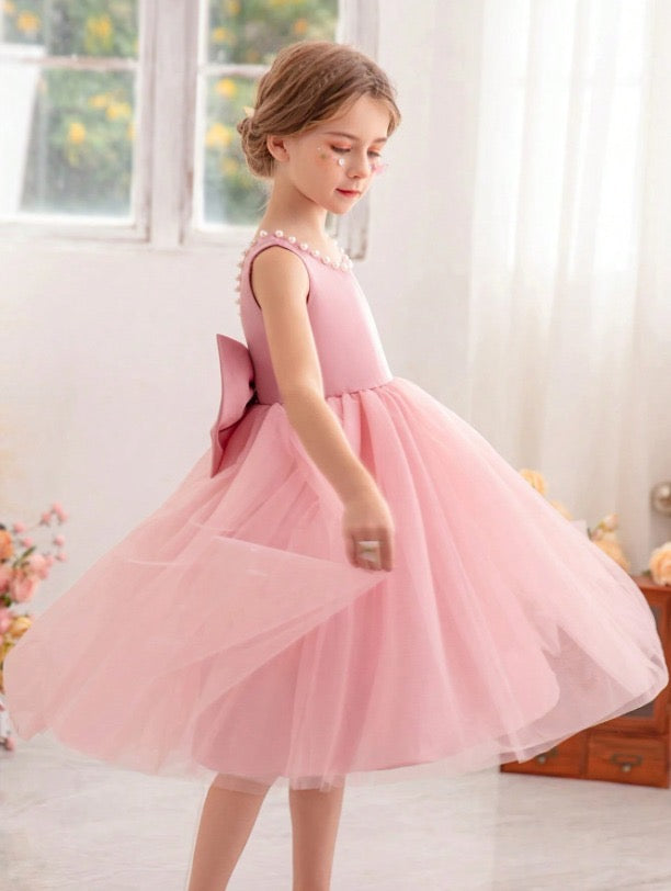 Vestido rosado evento gala