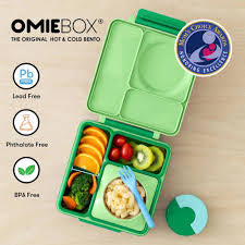 Lonchera accesorio para comida antiderrame niña niño OMIELIFE bento box verde