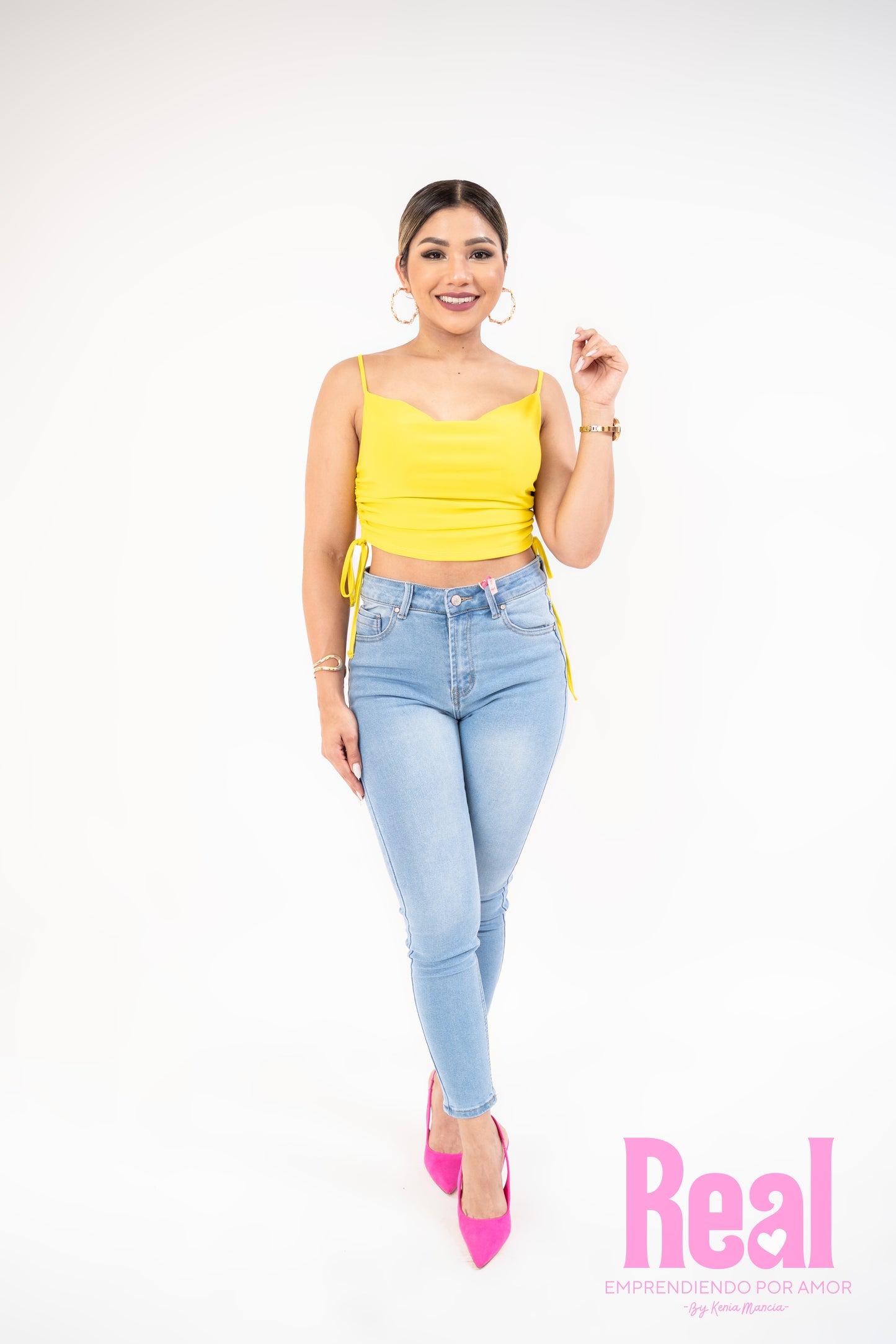 Jeans dama Pantalon tiro alto azul claro tallas 3 al 15 Intrigue  IN2-1864 690590