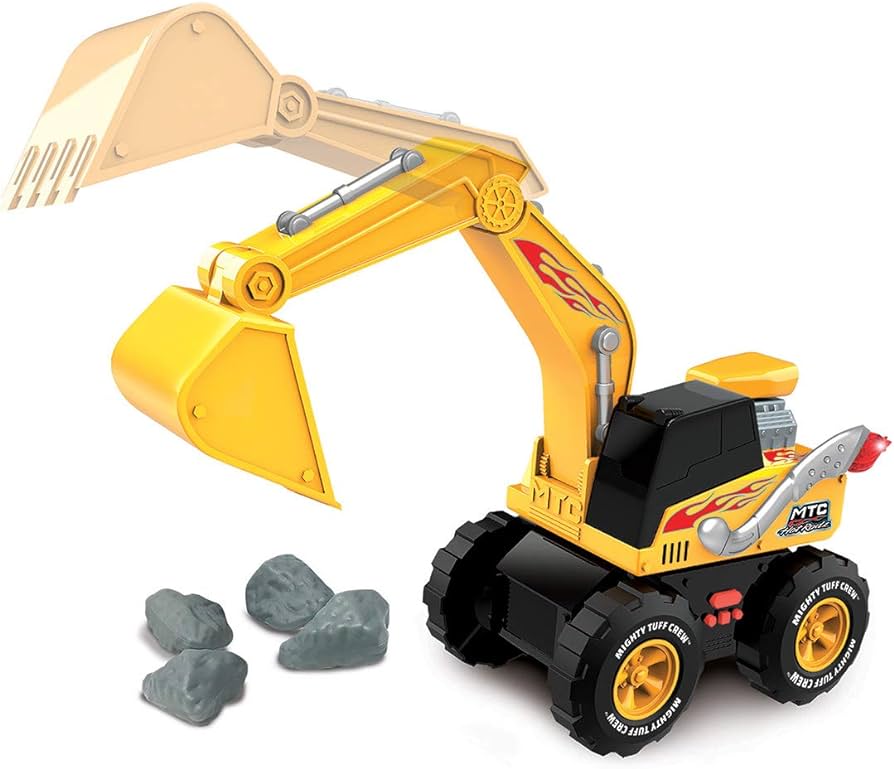 Juguete carros construcción hot rodz mighty tuff crew set de 3