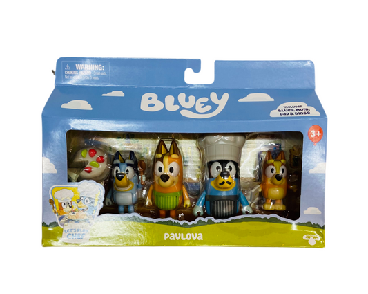Bluey juguete figuras chef