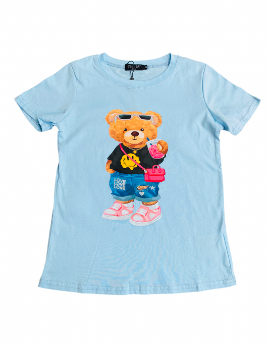 Camisa Blusa azul para niña dama CTG1253-54 490290