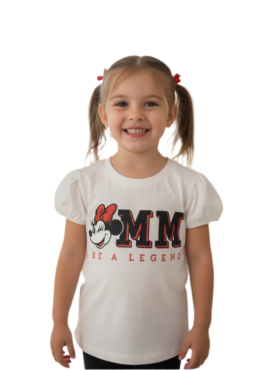 Camisa blanca niña Minnie Disney MM-2621