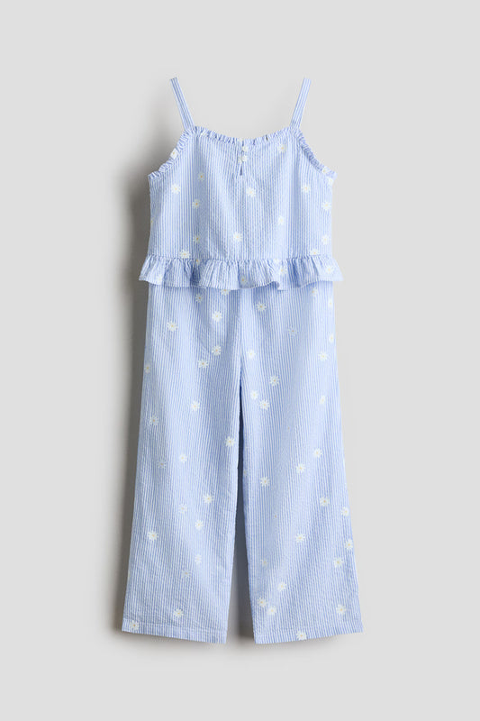 Set conjunto 2 piezas camisa pantalon azul niña H&M 1317428002