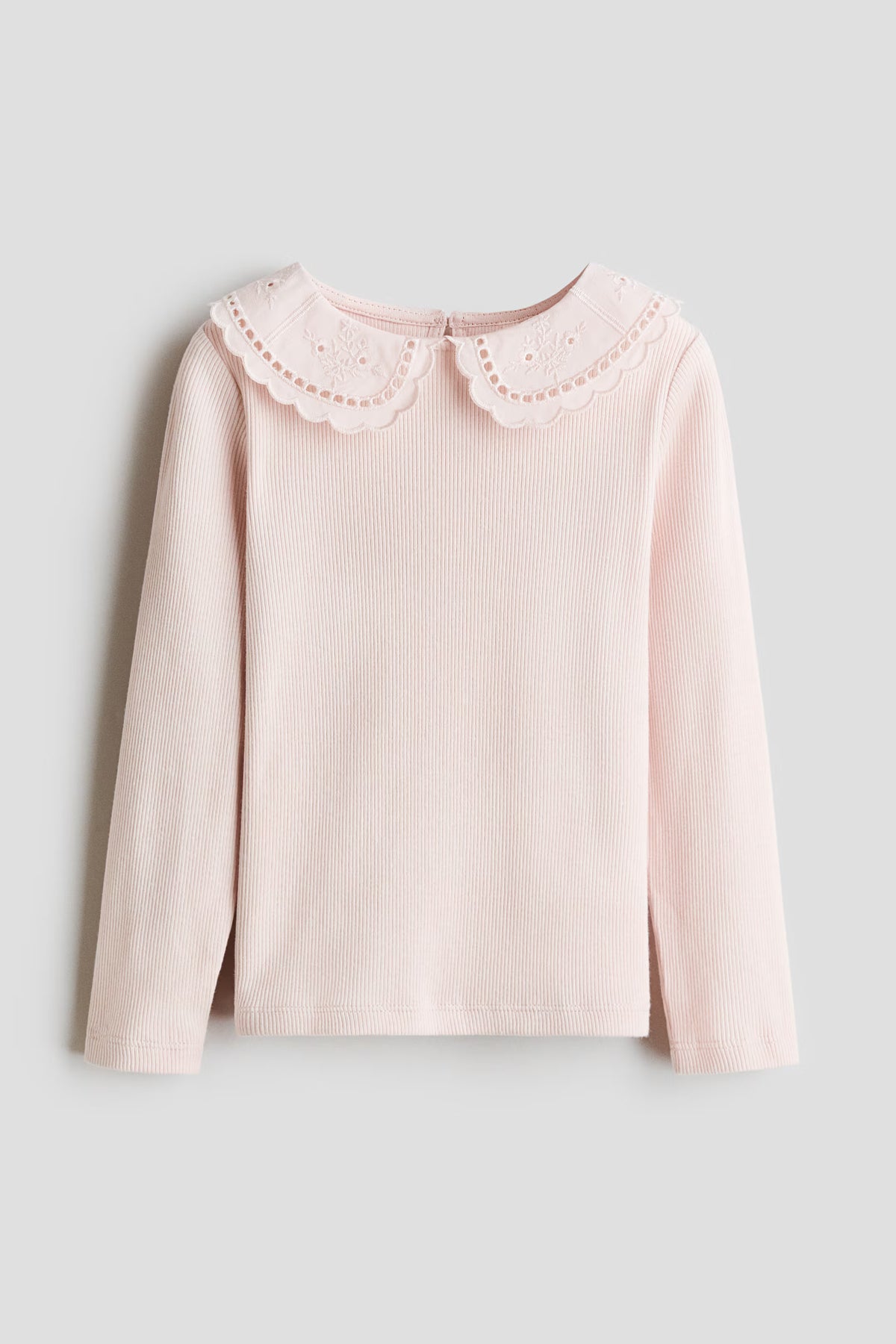 Camisa manga larga Coello español Peter pan rosado niña H&M 1362268007