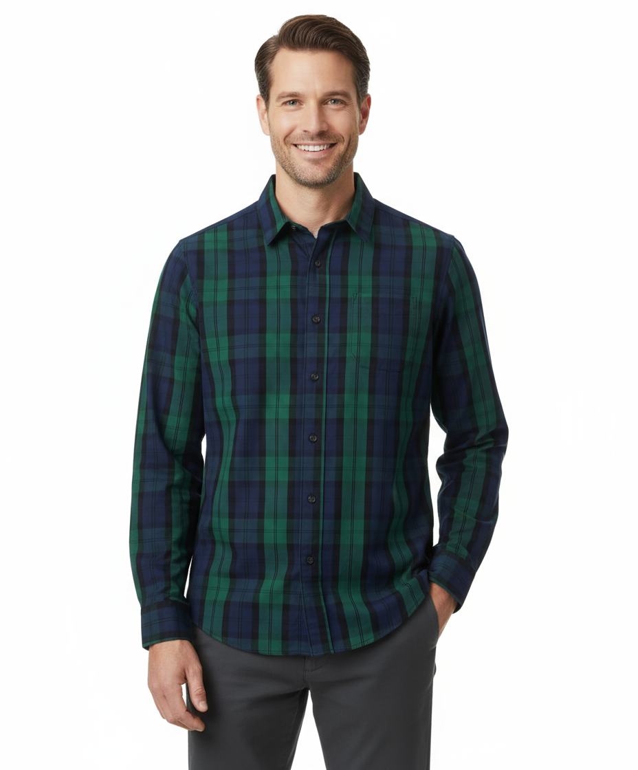 Camisa gymboree cuadros verde azul adulto 57472240