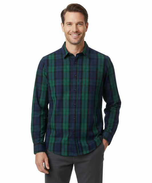 Camisa gymboree cuadros verde azul adulto 57472240