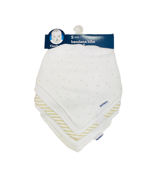 Set 5 baberos Gerber bebe niño niña