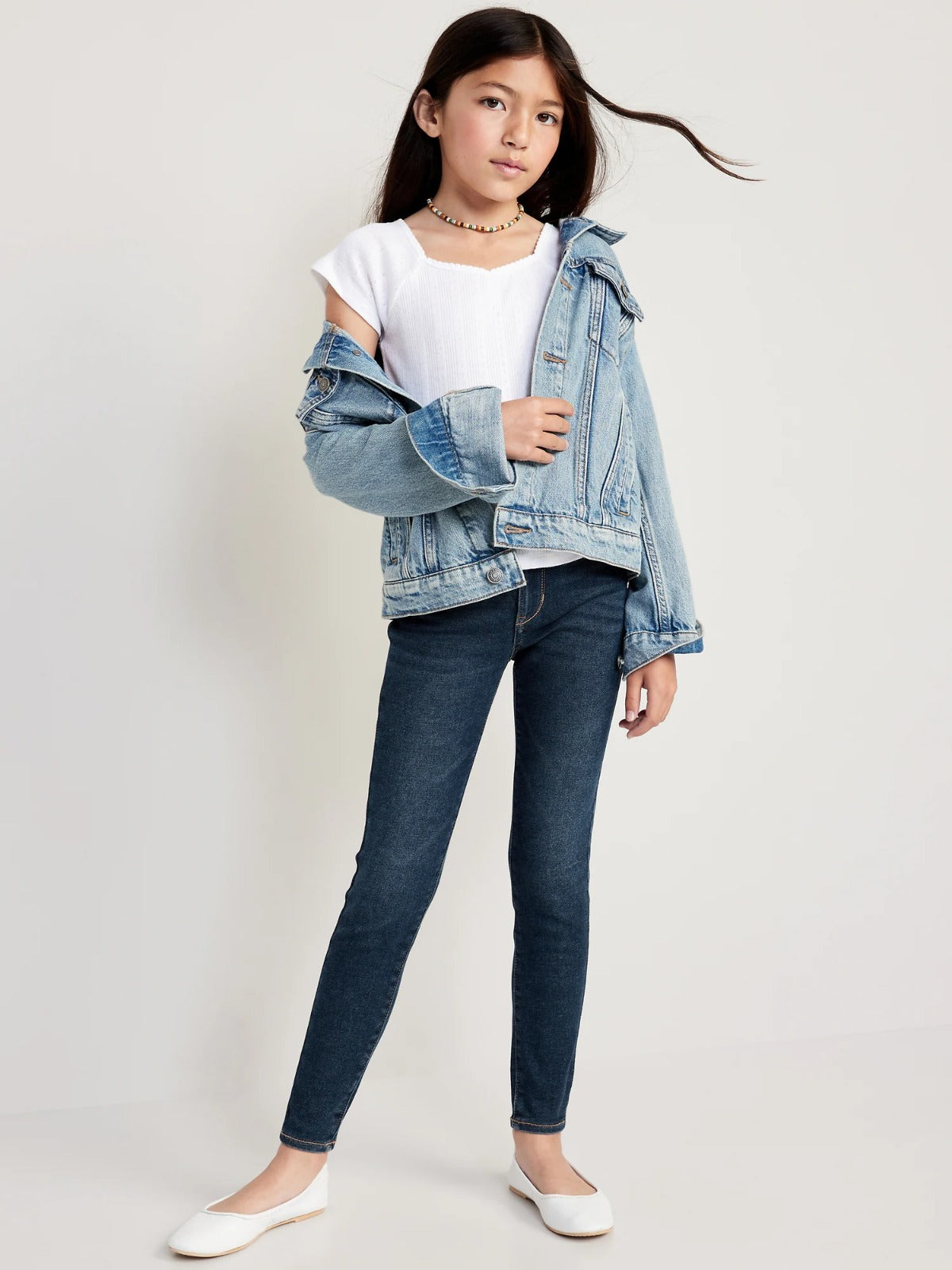 Pantalon Jeans Jeggings skinny Old navy Niña azul oscuro.730766-001
